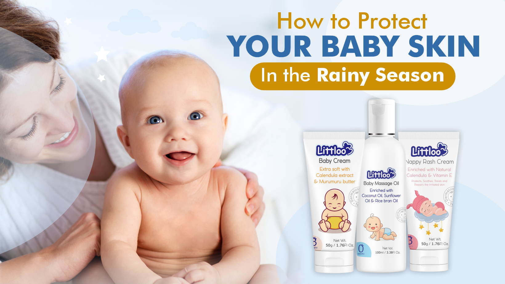 How to protect your baby skin in the rainy season
