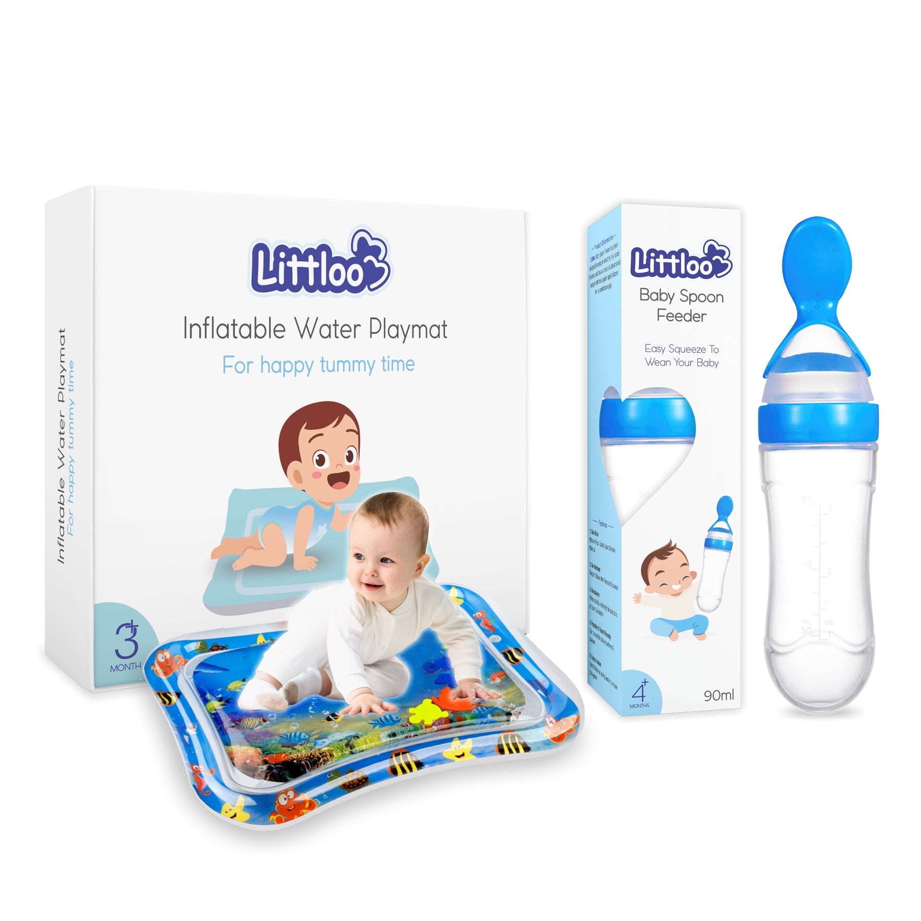 Water Playmat and Spoon Feeder Combo - Littloo