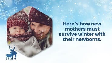Here's how mother must survive winter with their new borns.