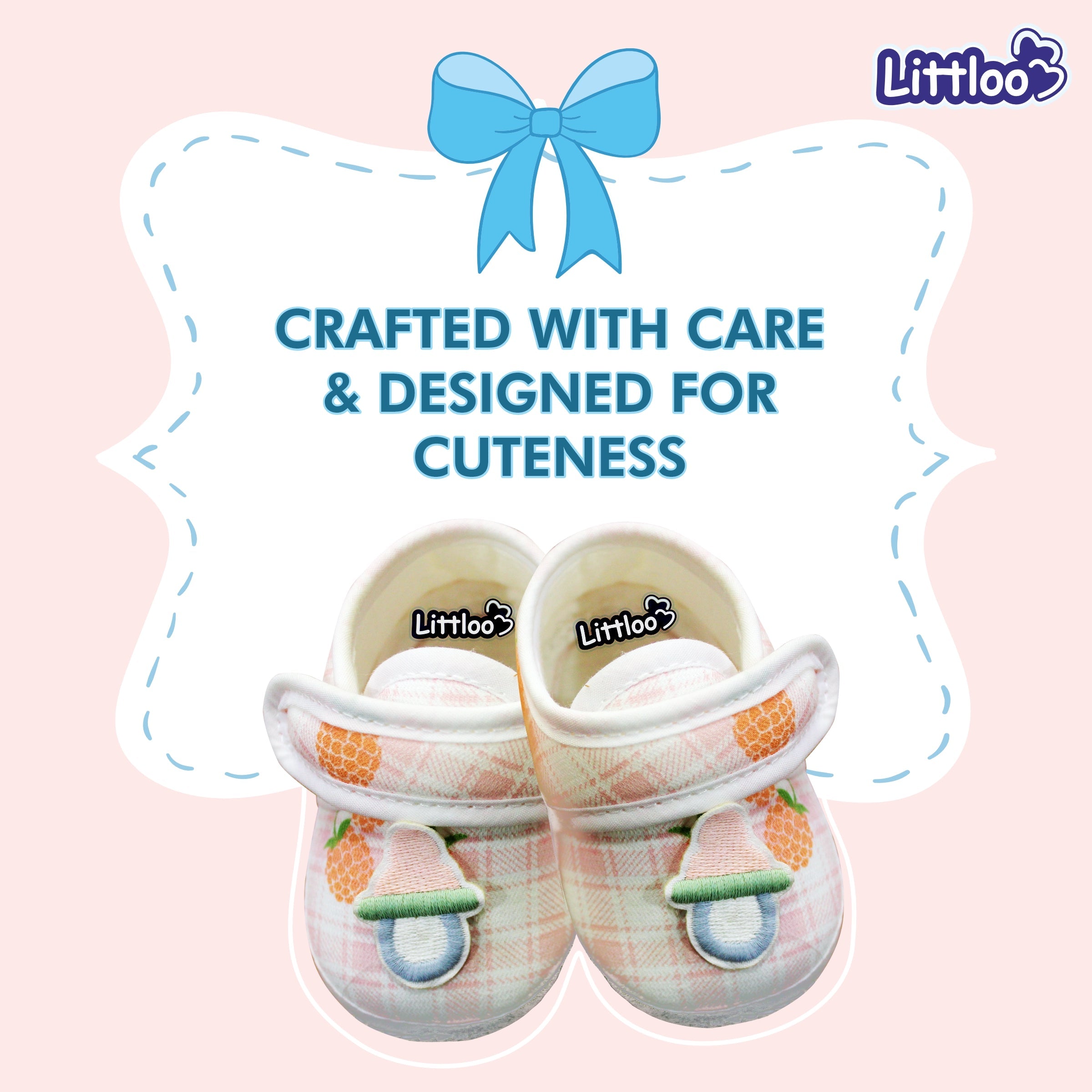 LITTLOO Baby Booties | Pink - Littloo