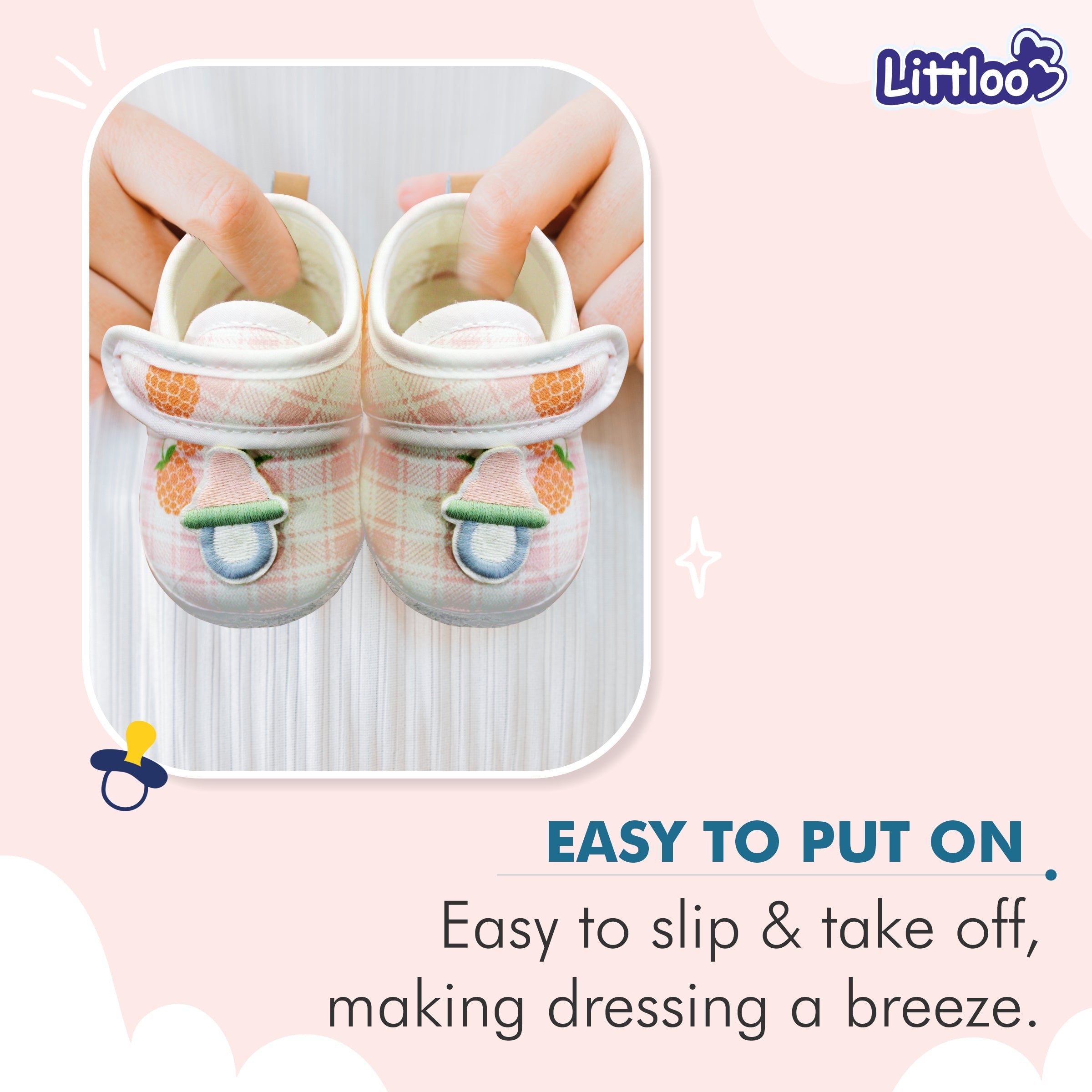 LITTLOO Baby Booties | Pink - Littloo