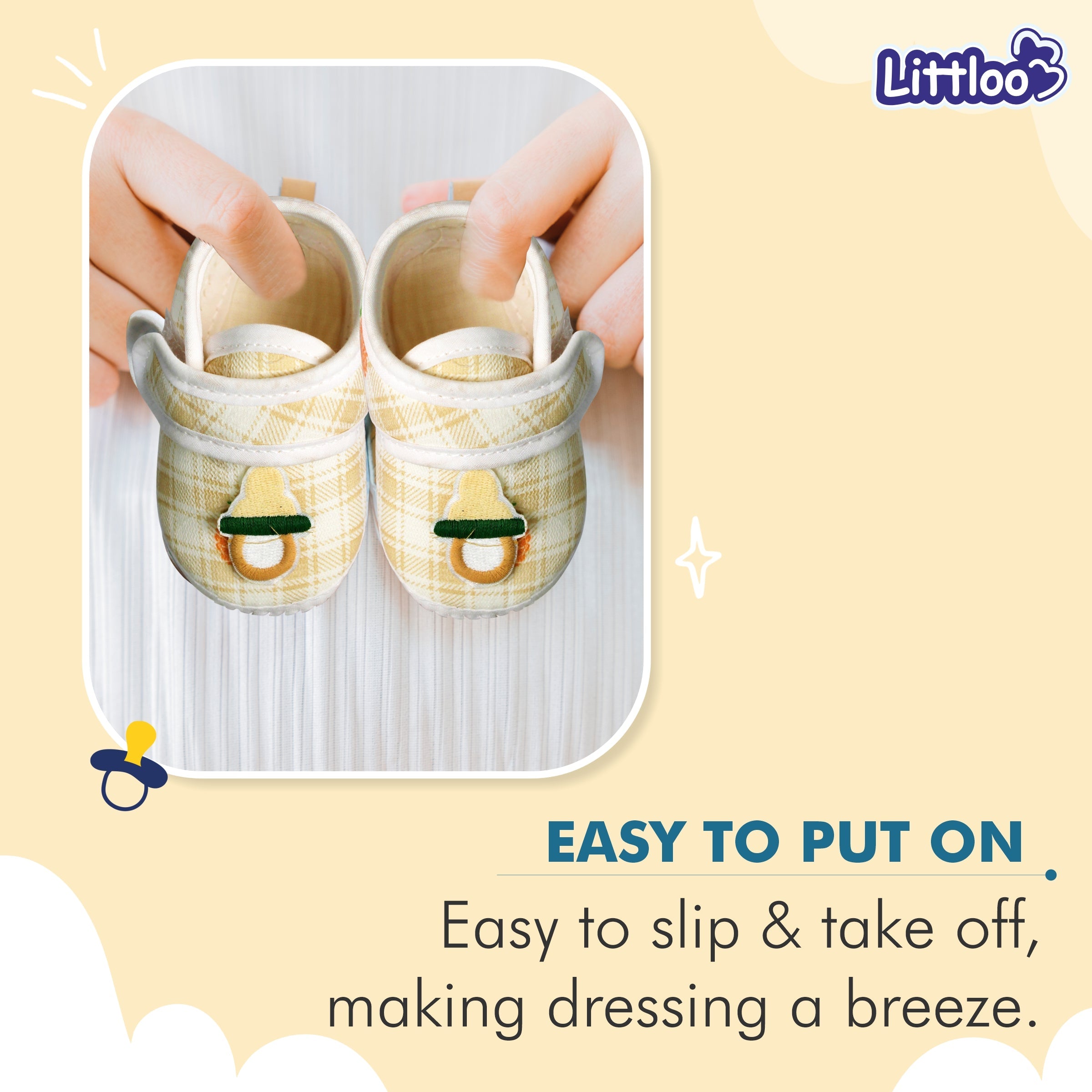 LITTLOO Baby Booties | Yellow - Littloo