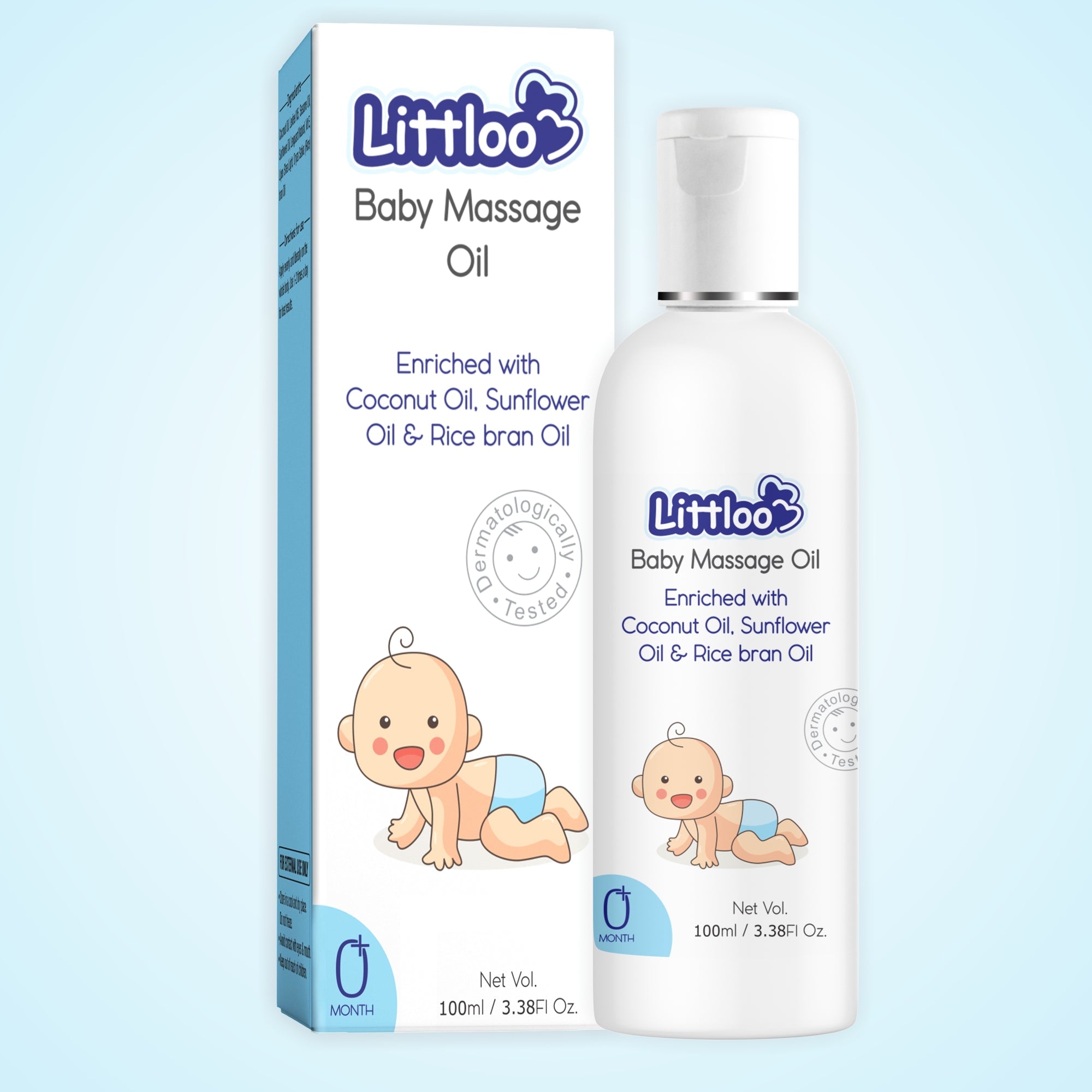 Newborn Massage Oil - 100ml - Littloo