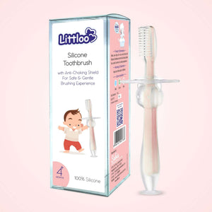 Silicone Toothbrush with Anti-Choking (Multicolour)