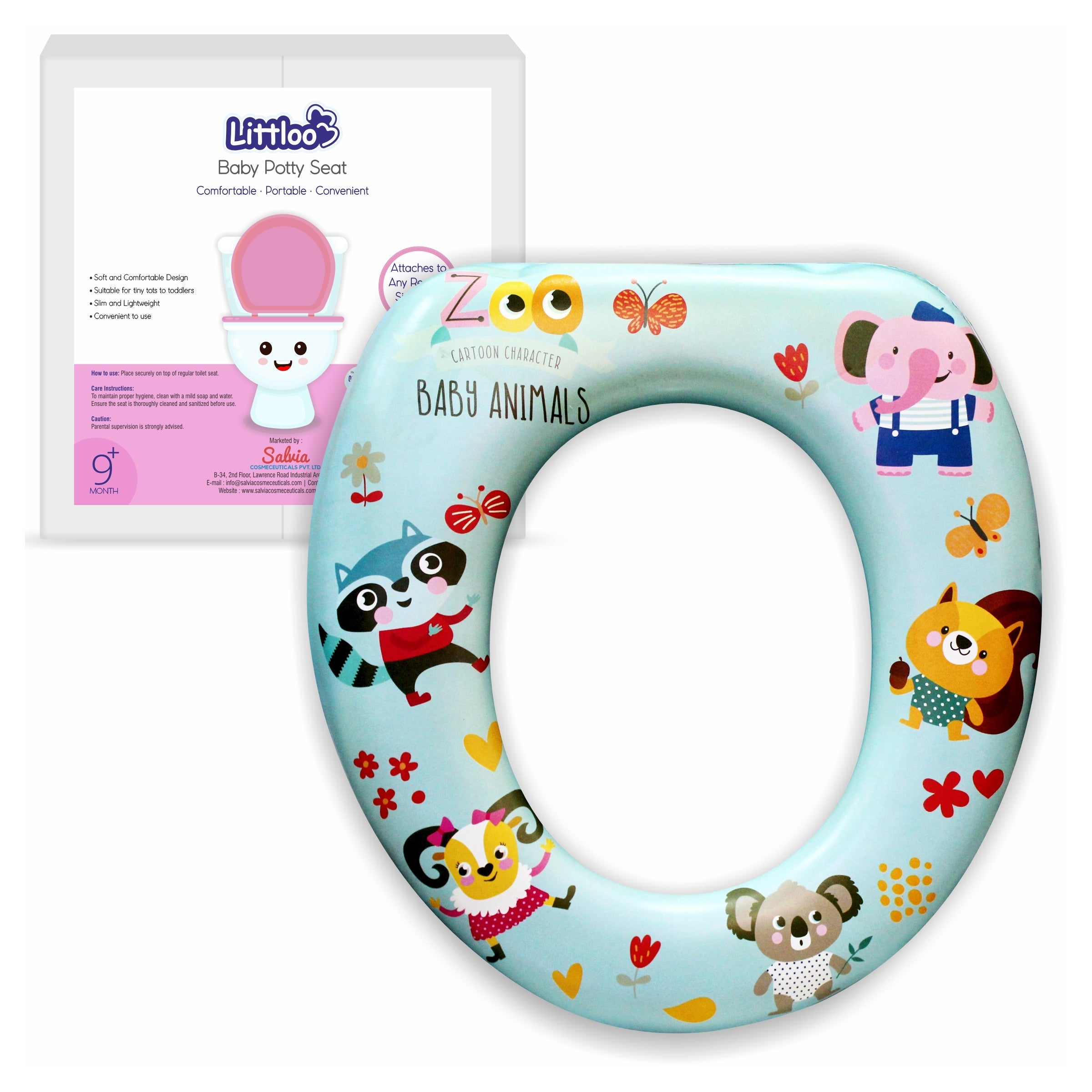 Littloo Baby Potty Seat - Comfort and Confidence for Your Toddler's Potty Training Journey - Blue - Littloo