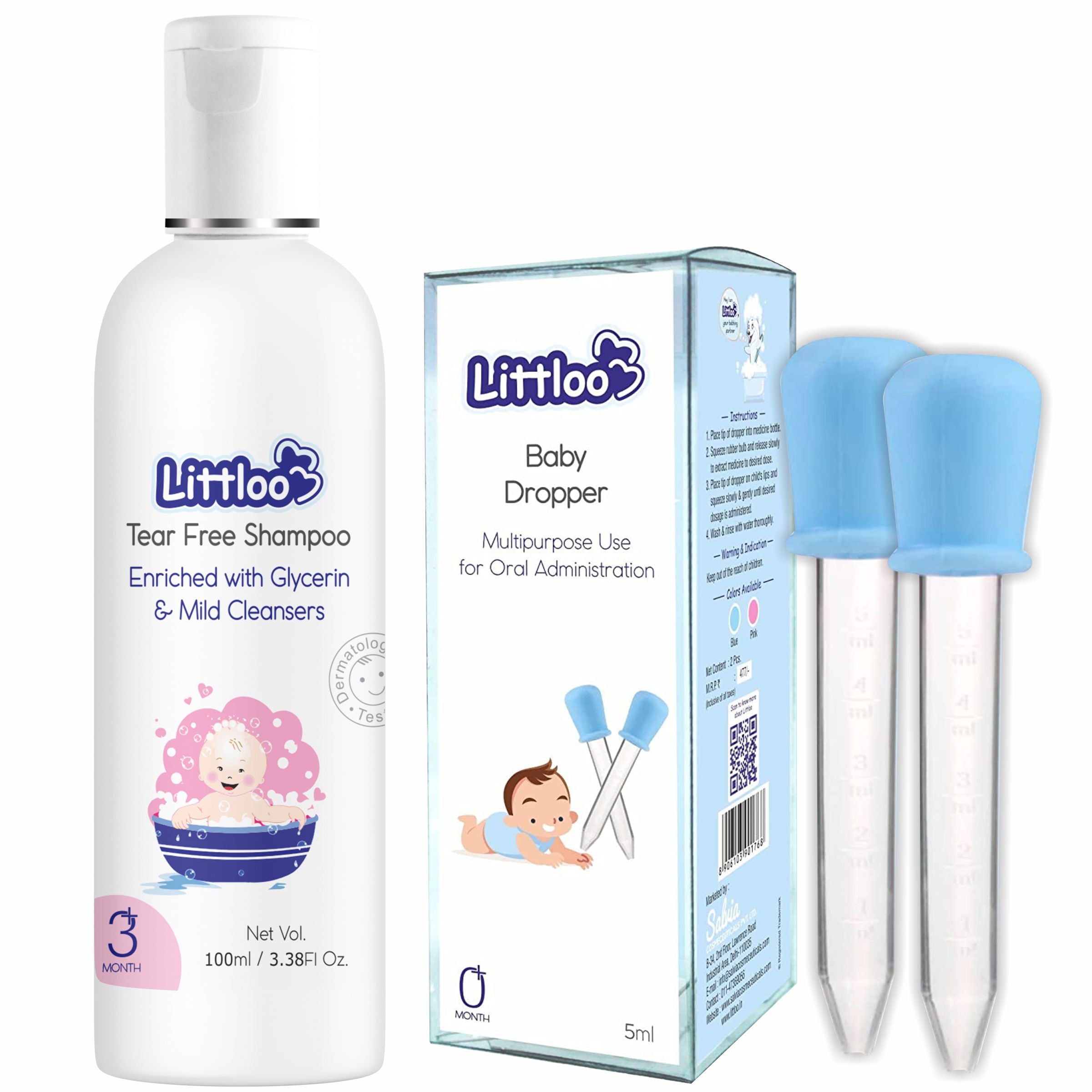 Dropper & Tear free Shampoo - Littloo